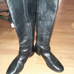 Faconnable Black Genuine leather Tall boots.sz.8.5